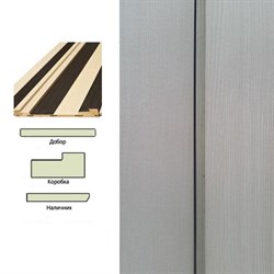 Коробка ЛЕСКОМ экшпон квадратная 70*26*2070 с уплотнителем лиственница (стойка1-шт) - фото 87814