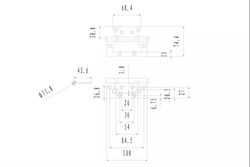 Петля накладная ФЗ E-2BB-100 AB антик бронза - фото 88032