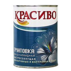 Грунтовка ГФ-021 Красиво темно-серая бан. 2,7 кг - фото 88044