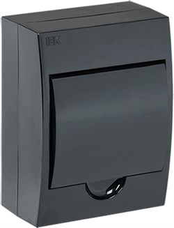 Корпус ИЭК ЩРН-П-6 KREPTA 3 пластиковый, чёрный IP41 MKP12-N-06-41-K02 - фото 88158