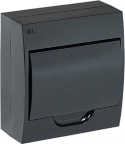 Корпус ИЭК ЩРН-П-8 KREPTA 3 пластиковый, чёрный IP41 MKP12-N-08-41-K02 - фото 88159