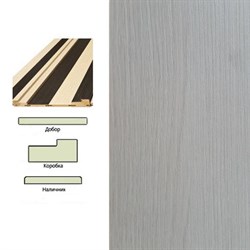 Коробка ламинированная квадратная 70*26*2070 дуб паллада (стойка1-шт) - фото 88194