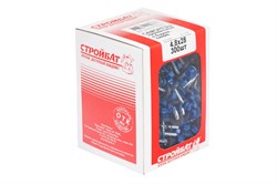 Саморезы СТРОЙБАТ кровельные с буром 4,8x28 синий (300 шт) 115740 - фото 88525