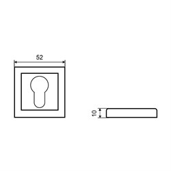 Накладка ФЗ T S WW ET (под цилиндр) - фото 88836