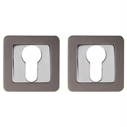 Накладка PUNTO под цилиндр ET QR GR/CP-23 графит/хром - фото 88944