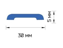Накладка ASVI ПВХ вспененный 2,4м Д-03 орех темный - фото 88948