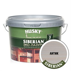 Эко-Лазурь HUSKY SIBERIAN для дерева полуматовая антик 2,5л - фото 89757