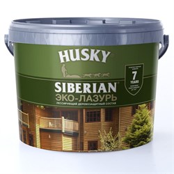 Эко-Лазурь HUSKY SIBERIAN для дерева полуматовая черное дерево 2,5л - фото 89770