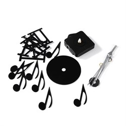 Часы-наклейка DIY Ноты, d=45см 5451339 - фото 89774