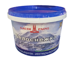 Краска водоэмульсионная Гауди Белоснежная 4кг - фото 90833