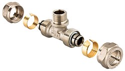 Тройник Valtec обжимной 20*16*16 VTm.331 - фото 91338