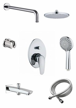 Душевая система скрытого монтажа Set_7in1 - фото 92226