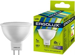 Лампа светодиодная ERGOLUX LED-JCDR-7W-GU5.3-6K 12881 - фото 92247