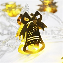 Гирлянда Колокольчики длина 3 метра 3501373 - фото 92812