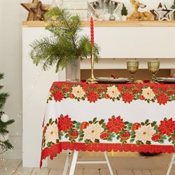 Скатерть ДОЛЯНА Процветания в Новом году 145*300см, 100% п/э 4443203 - фото 93050