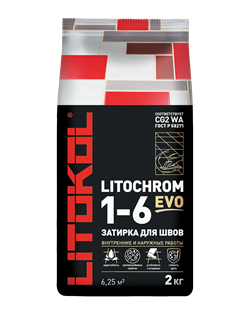 Затирка LITOCHROM 1-6 EVO LE 135 антрацит - фото 93180