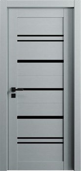 Полотно ЭКО Deluxe 309 черное стекло лакобель инвойс грей 70*200 - фото 93245