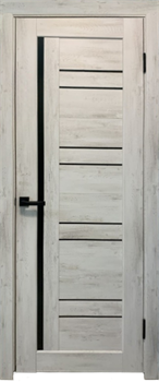 Полотно ДУБРАВА остекленное Рада NEW Вертикаль Ель альпийская, ст.черное 700мм - фото 93473