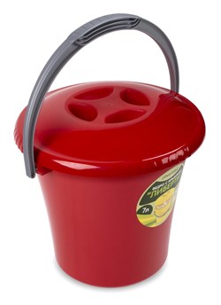 Ведро Либерти 7л с крышкой С603К - фото 93599