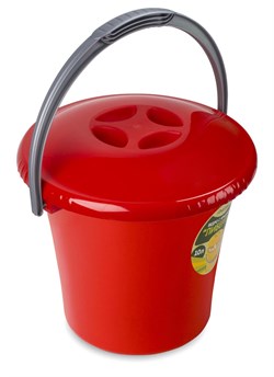 Ведро Либерти 10л с крышкой С604К - фото 93626