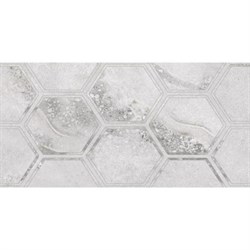 Плитка GOLDEN TILE облицовочная FUSION HEXAGON 300*600 серая 112151 - фото 93681