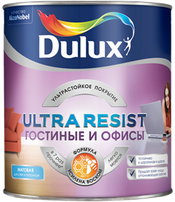 Краска Dulux Ultra Resist Гостиные и офисы BW 1л 5584591 - фото 93947