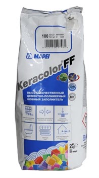 Затирка для швов MAPEI KERACOLOR FF 103 (2кг) белая луна 5QA010302A - фото 94028