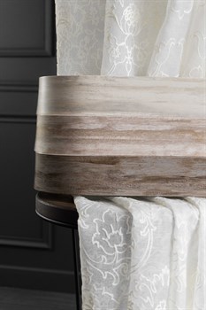 Карниз DDA ВИНТАЖ потолочный с поворотом, 3-х рядный, пластик Слоновая кость 4.0 - фото 94230