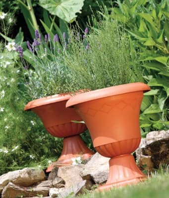 Горшок цветочный ATENA терракот GPN3-R624 - фото 9435