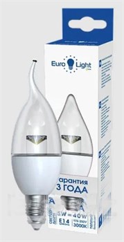 Лампа светодиодная Eurolight EL-226-FC37-5-3K-E14-CL - фото 94442