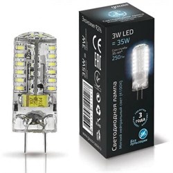 Лампа Gauss LED G4 AC85-265V 3W 4100K 1/20/200 SS107707203 - фото 94493