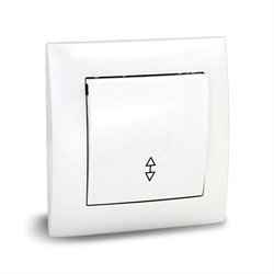 Переключатель UNIT VITA 1-клав. c/у 10А, белый - фото 94544