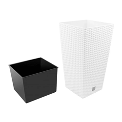 Горшок цветочный RATO SQUARE белый DRTS265-S449 - фото 94808