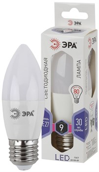 Лампа светодиодная ЭРА LED B35-9W-860-E27 - фото 95200