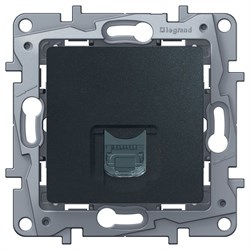 Розетка LEGRAND Etika RJ11 (антрацит) 672640 - фото 95291