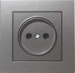 Розетка VISION с/з, антрацит 600-1400-217 - фото 95301