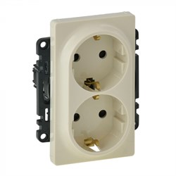 Розетка LEGRAND DIY VALENA Life 2х2К+З слон.кость 753227 - фото 95314