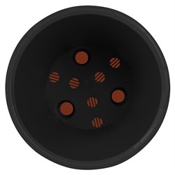 Горшок LONDON D320 для цветов с дрен.вставкой на колесиках 15,7л Итальянский террак.IG620710041-4 - фото 95496