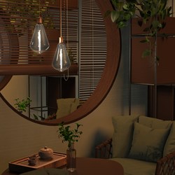 Лампа GAUSS LED Filament ST164 6W 330Lm 4000К Е27 gray straight 157802205 - фото 95732