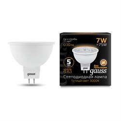Лампа Gauss LED MR16 GU5.3 7W 2700K 101505107 - фото 95818