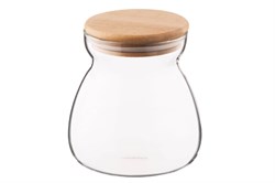 Банка для хранения ARDESTO FRESH HOURGLASS 700 мл, стекло, бамбук AR1370BH - фото 95935