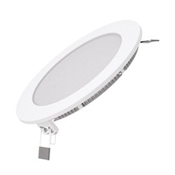 Светильник светодиодный Gauss встраиваемый ультратонкий круглый IP20 9W 2700K 1/20 939111109 - фото 95994