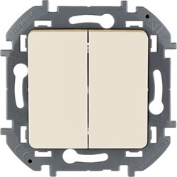 Выключатель LEGRAND INSPIRIA 2кл слоновая кость 673621 - фото 96075