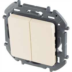 Выключатель LEGRAND INSPIRIA 2кл слоновая кость 673621 - фото 96076