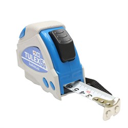 Рулетка TULEX DualAutoLock обрезиненный корпус, двойная автофиксация,магнитный зацеп 5м*25мм 7001105 - фото 96451