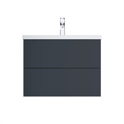 База AM.PM под раковину GEM подвесная 60см, 2 ящика push-to-open, графит матовый M90FHX06022GM - фото 96596