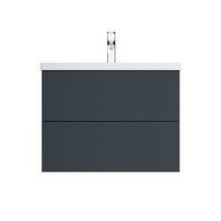 База AM.PM под раковину GEM подвесная 75см 2 ящика push-to-open, графит матовый M90FHX07522GM - фото 96601