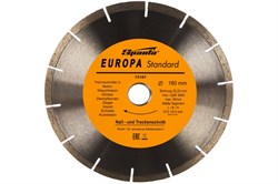 Диск SPARTA алмазный отрезной сегментный 180*22,2мм сухая резка EUROPA Standard 73167 - фото 97010