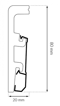 Плинтус ARBITON напольный Integra 01 Белый - фото 97423