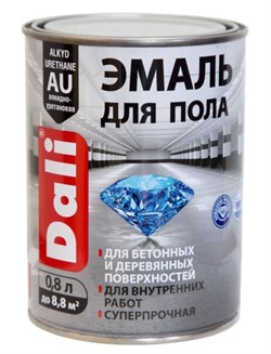 Эмаль DALI для пола красно-коричневая 2л RAL3009 - фото 98213